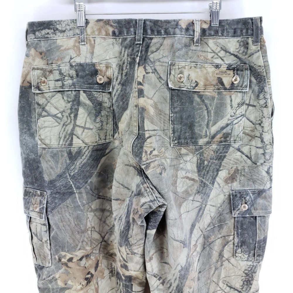 Wrangler Camouflage Rugged Wear Jeans Mens Size 42/30 - Picture 4 of 7